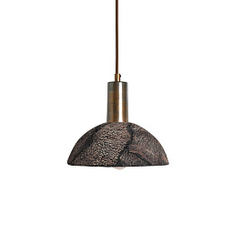 MLCMP001 Mullan Lighting Kauri подвесной светильник с керамическим полусферическим плафоном тёмного оттенка