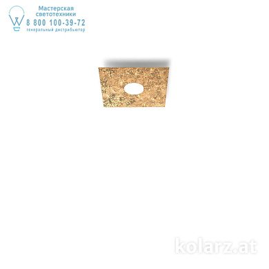 Kolarz SQUARE A1337.11.1.VinAu потолочный светильник белый золото длина 25cm ширина 25cm высота 3.5cm 1 лампа gx53
