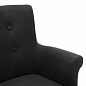 107633 Dining Chair Key Largo with arm black linen стул Eichholtz