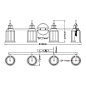 Настенный светильник Swell Quoizel QZ-SWELL4-BB-BATH шлифованная латунь — фото 5