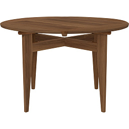 10058070 GUBI B-Table обеденный стол круглой формы из массива ореха