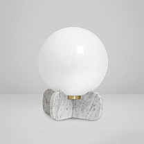 CHELSEA - Lampe &agrave; poser - marbre/Marbre blanc