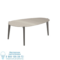 СТОЛИК TEA TIME 100X60CM H40 БРОНЗОВАЯ КЕРАМИЧЕСКАЯ ТЕМНО-СЕРЫЙ Royal Botania