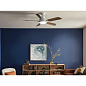 56" Guardian 5 Blade LED Indoor Ceiling Fan White люстра-вентилятор 330057WH Kichler — фото 3