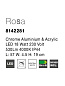 8142281 ROSA Novaluce светильник для ванной комнаты LED 12Вт 230В 760Lm 4000K IP44