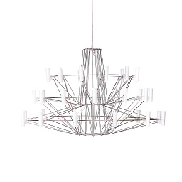 8718282295886 Moooi Coppelia многоуровневая люстра с металлическим каркасом и цилиндрическими плафонами