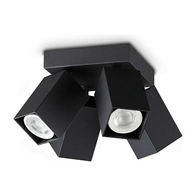 Потолочный светильник Dynamite PL4 SQUARE Ideal Lux 371313, черный