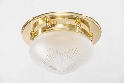 PP-97 Patinas lighting Paris потолочный светильник из латуни, плафон 25 см