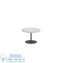 СТОЛИК BUTLER Ø40CM H28CM АНТРАЦИТОВАЯ КЕРАМИКА BIANCO STATUARIO Royal Botania