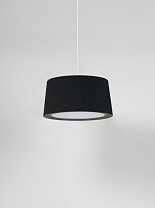 GT6: LAMPSHADE: BLACK RIBBON. CABLE: WHITE, METALLIC SISISÍ