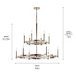 Tolani  12 Light Chandelier Polished Nickel люстра 52428PN Kichler — фото 5