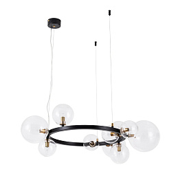 A7790SP-10BK Arte Lamp VINCENT подвесная люстра с двумя плафонами из стекла