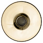 502809004011 TORUS AYTM Ваза из стекла с круглой чашей янтарного оттенка и чёрным основанием — фото 1
