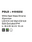 41619202 POLO Novaluce светильник для ванной комнаты LED E14 2x5Вт 230В IP44