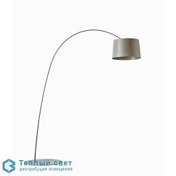 Twiggy - lampadaire Foscarini Twiggy торшер с изогнутой стойкой и куполообразным плафоном серого цвета