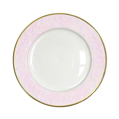 Taormina pink & gold lay plate тарелка, Villari
