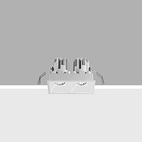 Laser Blade L Fixed, two compartment Recessed luminaire - Warm LED - Incorporated DALI dimmable power supply - WideFlood optic Beam 20.4W 1709.5lm - 3000K - CRI 90 - DALI-2