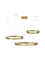 Dimmable by Remote Control 2700-6000K Brass Gold Aluminium & Acrylic LED 110 Watt 220-240 Volt 6160Lm IP20 D1: 60 D2: 80 D3: 100 H: 250 cm