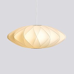 Подвесной светильник HAY Nelson Saucer Crisscross Bubble M, молочно-белый
