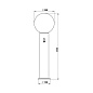 662010 Ландшафтный светильник столбик Albert — фото 1