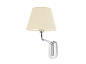 24005-11 ETERNA CHROME WALL LAMP E27 15W BEIGE LAMPSHADE настенный светильник Faro barcelona — фото 1