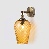 Twisted Optic Wall Light янтарный
