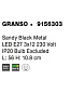9156303 GRANSO Novaluce светильник LED E27 3x12W 230V IP20