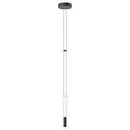 158011/1Z_10 Vibia Flamingo подвесной светильник черный компактный с дисковыми элементами