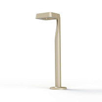 Square N° 2; Satin-finish polycarbonate Built-in LED 4000°K neutral white 35W; Limestone