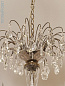 CL0264.BR Calbourne Vaughan многоярусная люстра из латуни с хрустальными подвесками и рожками под свечи — фото 3