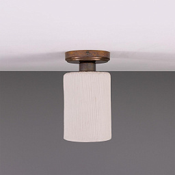 MLCMCF027 Mullan Lighting Senna накладной потолочный светильник с керамическим цилиндрическим плафоном матового белого цвета