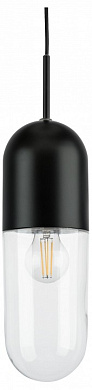 подвесной светильник цилиндрический черный