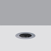 Light Up Family Recessed floor luminaire Earth D=137 mm - Flush-mount stainless steel frame -Neutral White - Spot Optic 9W 585lm - 4000K - Colour: Steel