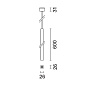 Q867 Laser Blade XS iGuzzini LB XS pendant HC - Flood beam - h 600 - integrated driver — фото 1