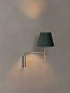 BC3WA07 Santa & Cole BC BC3; SATIN NICKEL WITH MOVEABLE ARM AND BEECH WOOD HANDLE GR Накладное бра зеленый — фото 2