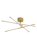 Triac Dimmable Brass Gold Metal & Acrylic LED 32 Watt 220-240 Volt 2304Lm 3000K IP20 L: 84 W: 77 H: 25.5 cm