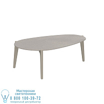 СТОЛИК TEA TIME 100X60CM SAND CERAMIC CEMENTO LUMINOSO Royal Botania