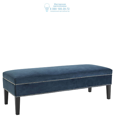 111482 Bench Truman roche blue velvet Eichholtz