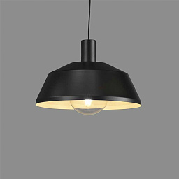 C390732BN ACB Iluminacion Gary подвесной светильник с металлическим абажуром чёрного цвета