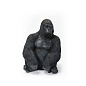 60465 Deco Figur Monkey Gorilla Side Medium Black Kare Design