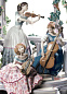 1001974 Lladro High Porcelain фарфоровая фигурка женщины в арке с цветами — фото 3