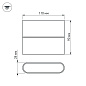 032411 Arlight Светильник SP-WALL-FLAT-S110x90-2x3W Day4000 (GR, 120 deg, 230V) — фото 2