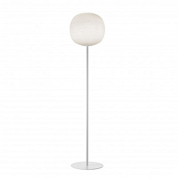 FN274013EB_10 Foscarini Gem напольный торшер с шарообразным плафоном на тонкой стойке
