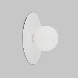 a068699 TK Lighting Pixi настенное бра с шарообразным стеклянным плафоном на овальном основании