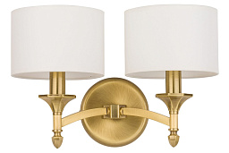 DEC-K-2(P/A) Kutek Decor Lampshade двухламповое настенное бра с парой цилиндрических тканевых абажуров