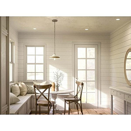 Weston 10" 1 Light Pendant White with Brushed Nickel and Distressed Antique Gray подвесной светильник 82359 Kichler