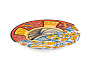 Hybrid Десертная тарелка фарфоровая круглая. Seletti PID576791