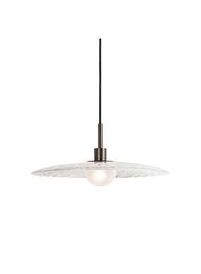 подвесной светильник с бронзовым корпусом и открытым плафоном