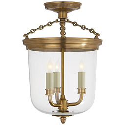 EU-TOB4212 Visual Comfort Merchant полупотолочный фонарный светильник с прозрачным куполом и несколькими источниками света