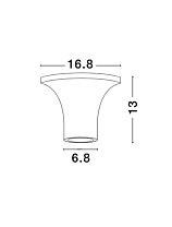 Ceiling LightGypsum GU10 1x50W D:16.8 H:13cm